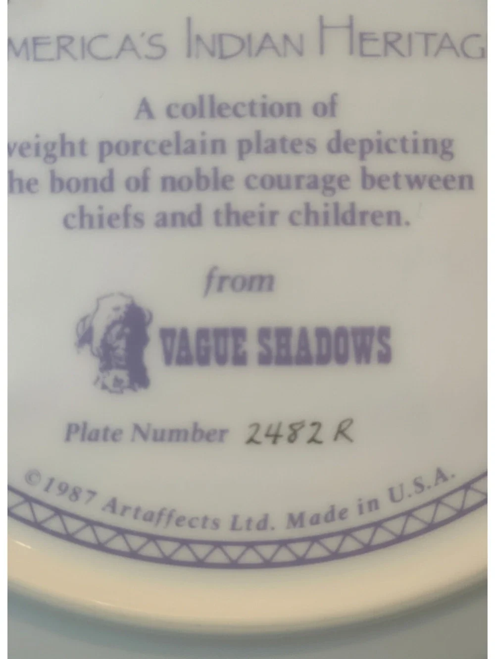 Vintage 1987 Gregory Perillo | The Cheyenne Nation Collectible Decorative Plate